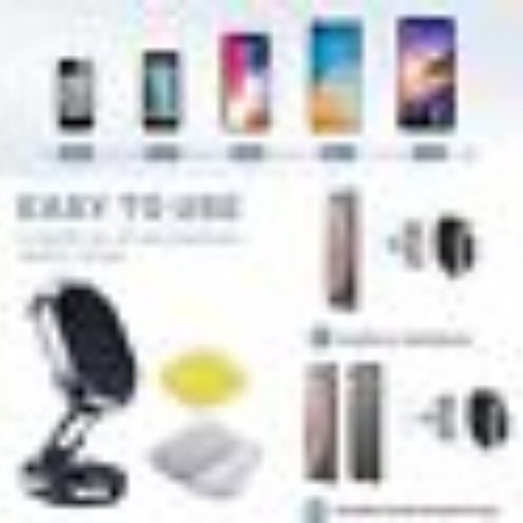 360° Rotation‎ Magnetic Phone Holder Foldable Car Mount Stand Dashboard U… - Picture 5 of 7